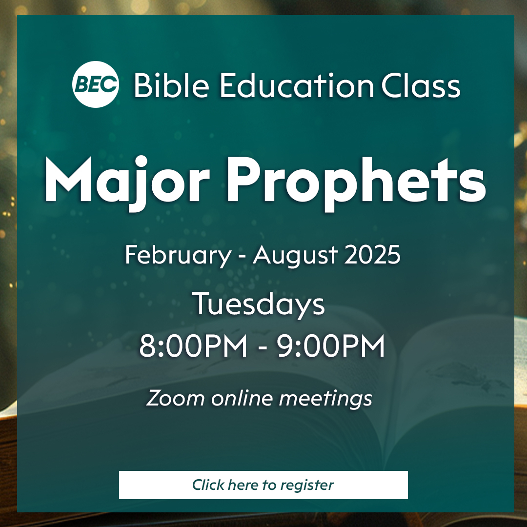 Bible Education Class Major Prophets